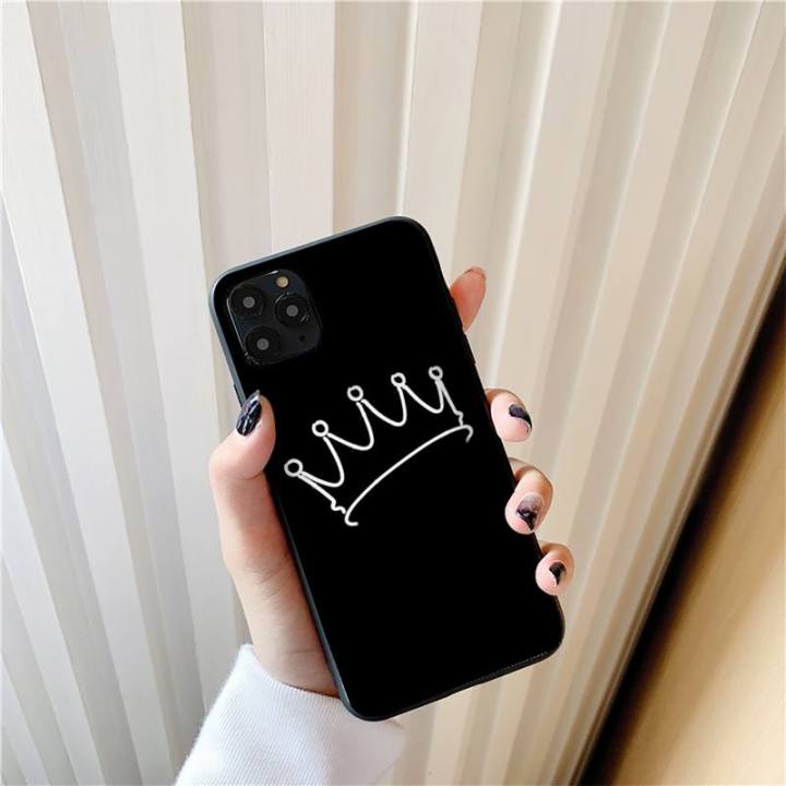 king-queen-crown-คู่หรูหราสำหรับ-13-11-12-pro-max-8-7-6-6s-plus-x-xs-max-5-5s-se-xr-ชั้นกรณี