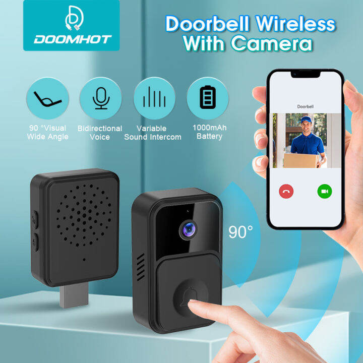 DoomHot Doorbell Wireless With Camera HD WIFI Smart Video Doorbell