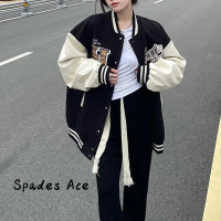 Spades Ace เสื้อผ้าแฟชัน2023 เสื้อแจ็คเก็ตผ้าฟลีซขนาดเล็กสำหรับฤดูใบไม้ร่วงและฤดูหนาว เวอร์ชั่นเกาหลี WJK2390RI9 37Z230915