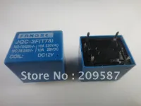 รีเลย์พลังงาน5pin Dc 12V Jqc-3ft73 10ชิ้น250vac 28vdc