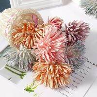 6pcs/lot 12cm New Artificial Flower Silk Mini Handmade Bouquet For Wedding Home Decoration DIY Wreath Christmas Fake Flowers