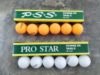 ลูกปิงปอง PRO STAR/PSS สีส้ม สีขาว จำนวน 1กล่อง/6 ลูก