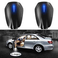 2PCS Universal Rechargeable LED Car Door Welcome Projector Logo Ghost Shadow Night Light Lamp Wireless Car Accessories Kit