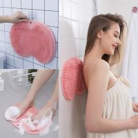 【cw】 Massage Shower Foot Back Silicone With Cup Anti Dead