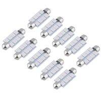 XIN 4Pcs/10Pcs 42MM ไฟ LED ตกแต่งภายในรถยนต์ Light SMD5050ไฟเปิดปิดอัตโนมัติภายใน Doom โคมไฟ