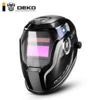 DEKO DNS-550E Solar Power Auto Darkening Welding H--elmet Welder Lens 92*42cm Larger View Area for TIG MIG MMA Grind