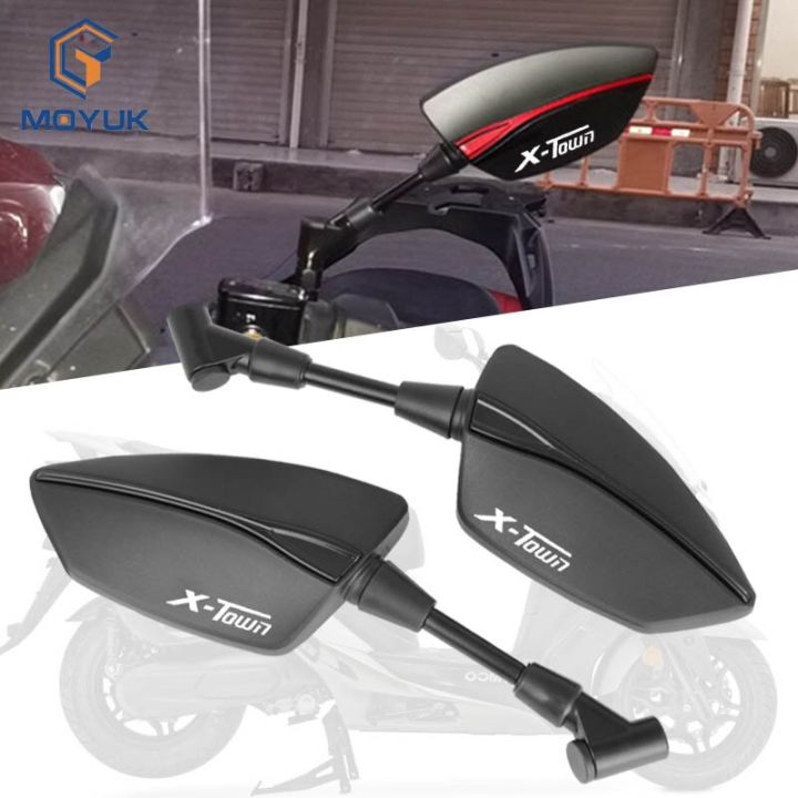 สำหรับ-kymco-x-town-x-town-xtown-125-250-300-350-2019-2020-2021อุปกรณ์เสริมรถจักรยานยนต์-cnc-กระจกเกลียวด้านหลังกระจกมองหลัง