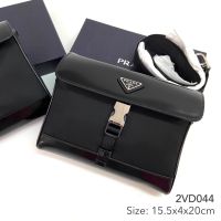 Prada Nylon and Leather Shoulder Bag