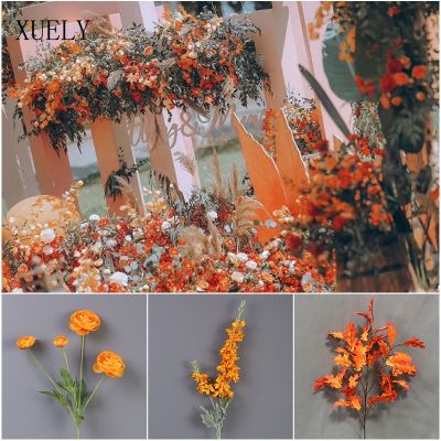 【CC】 Flowers Material Wedding Artificial Background Road Guide Floral Layout