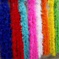 卐№◕ 2M Feather Boa Strip Fluffy Costume Fancy Dress Wedding Xmas Party DIY Decor