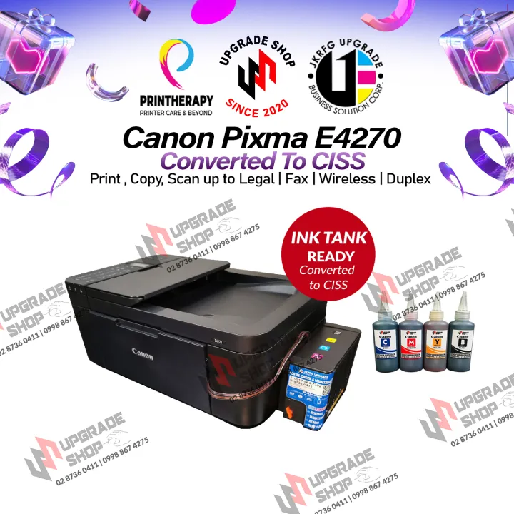 Canon E4270 Compact Wireless AllInOne with Fax Printer / Converted