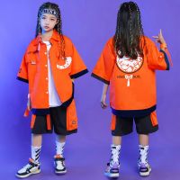 [COD] Hip-hop childrens trendy clothes hip-hop hiphop suit summer boys girls handsome catwalk performance