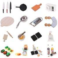 1:12 Dollhouse Miniature Kitchen Tool Oven Frying Pan Cutting Board Knife Cleaver Pepper Carrot Vegetable Bread Basket Food Toys