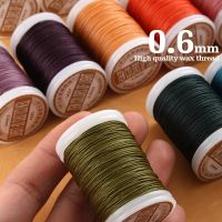 【YD】 2021 Round Waxed Thread for Leather Sewing Polyester Cord Wax Coated Strings Braided Wallet Saddle Shoes 0.6mm