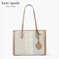 KATE SPADE NEW YORK MARKET SPADE FLOWER JACQUARD STRIPE MEDIUM TOTE PXRUB271 กระเป๋าสะพาย / กระเป๋าผ้า