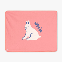 Plutonine l Dual Blanket ผ้าห่มลายน่ารักสำหรับลูกน้อย นำเข้าจากประเทศเกาหลี ลาย BUNNY BUNNY