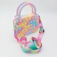 【CC】✜  Classic Explosive Wallet Crossbody Adult and Children Decompression Silicone Carrying  kawaii