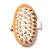 【YF】 Body Anti Cellulite Brush Soothing Wooden Essential Oil Spa Air Cushion Massage Hair Comb Scalp Dead Skin Remover