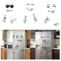 【CC】♧㍿  Smile Face Sticker Fridge Happy Smiley Wall Stickers Refrigerator Room Supplies