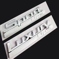 Ready stock 3D Silver ABS Sport LINE Luxury LINE Side Emblem For BMW 2 3 4 5 7 Series GT Fender Luxury-Line Badge Car Stickers yang