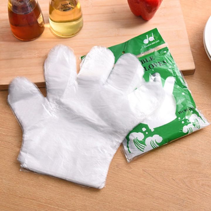 ถุงมือทำอาหาร-100-ชิ้น-1-แพ็ค-ถุงมือพลาสติกแบบใช้แล้วทิ้ง-ถุงมือพลาสติก-ถุงมือ-ถุงมือทำกับข้าว-ถุงมืออเนกประสงค์