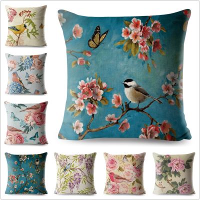 hot！【DT】✹❐  Painting Pillowcase Polyester Cushion Cover for Sofa Car 45x45cm