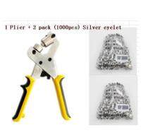 1000pcs Metal Brass Silver Eyelets 10mm with 1pcs Fixing Plier DIY Garment Bag Banner Flag Grommets Accessories Wholesale  Pliers