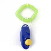 2Pcs Pet Dog Cat Button Click Clicker Trainer Training Obedience Aid Wrist Strap