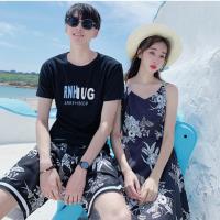 ☌  Summer beach couple costume T-shirt suit men and women the beach of hainan tourism to wear clothes take Thailand honeymoon vacation