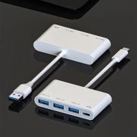 4-in-1 USB C HUB Type C 4 Port Multi Splitter Adapter OTG USB3.0 for PD Fast Charging for Macbook PC Phone Accessories USB Hubs