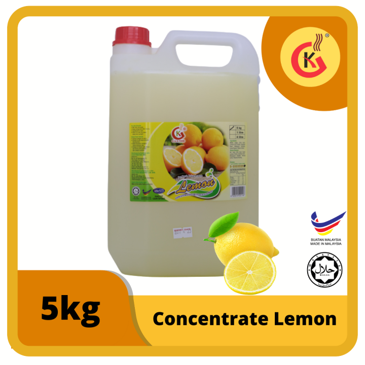 [100 JAKIM HALAL] 5KG Concentrate Lemon Juice Lazada