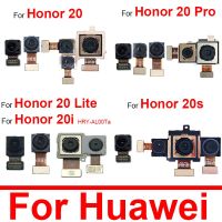 กล้องด้านหลังขนาดเล็กด้านหน้าสำหรับ Huawei Honor 20 20S 20Pro 20Lite 20i กล้องมุมกว้างกล้องขนาดใหญ่ตัวหลักพร้อมสายเคเบิลงอได้