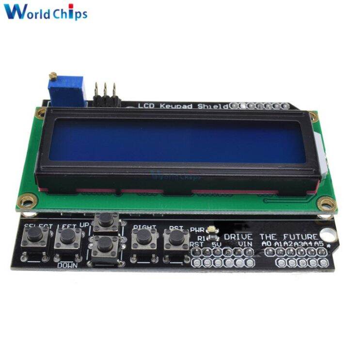 good-quality-baoqingli0370336-จอแสดงผล-lcd-1602-lcd1602-lcd-ที่คลุมแป้นปุ่มสำหรับ-atmega328-arduino-หน้าจอ-atmega2560ราสเบอร์รี่-pi-uno-สีน้ำเงิน-เหลือง-diymore