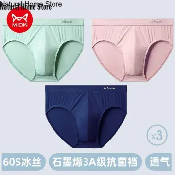 Mens Ice Silk Briefs Sexy Low Waist Bikini Panties Pouch Breathable  Underwear US - AAA Polymer