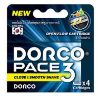 ดอร์โค ใบมีดโกนซิสเต็ม เพซ 3 รุ่น 3 ใบมีด (บรรจุใบมีด 4 ชิ้น) DORCO System Cartridge PACE 3 (3 blades 4 cartridges) 1 Pack