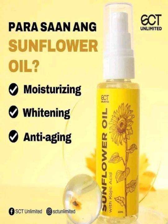 SUNFLOWER OIL with KOJIC ACID 60ML Lazada PH