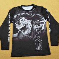 【In-Stock】 Sandaras สีดำระบายได้ดี Rashguards Muay ไทย Wushu Sanda BJJ ป้องกันผื่น Mma เสื้อมวย Jiu Jitsu GI ระบายอากาศกีฬา