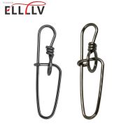 ✱☢ Elllv 20pcs Stainless steel Double Insurance Inside Lock Pin Saltwater Fishing Quick Ringlock Snap Hard Soft Lure Bait Connector