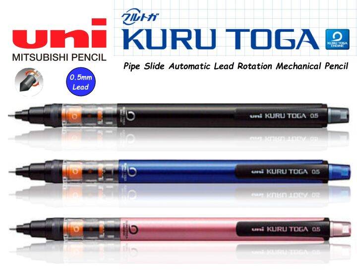 【Uni】Kuru Toga Mechanical Pencil Pipe Slide Model 0.5mm M5-452 05 | Lazada