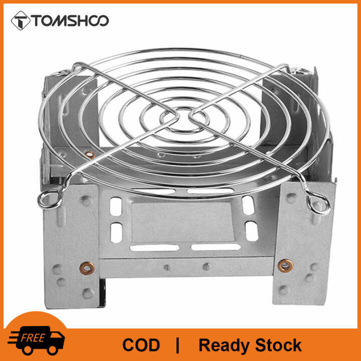 TOMSHOO Portable Camping Alcohol Stove Solid Alcohol Fuel Folding Stove  Outdoor Mini Spirit Cooking Cookout Picnic BBQ Wax Stove | Lazada PH