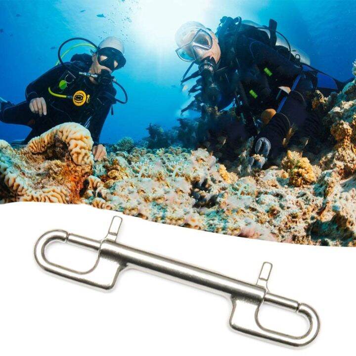 Diving Hook Stainless Steel Double Ended Bolt Snap Hook for Scuba