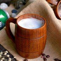 400Ml Classic Style Natural Wood Cup Wooden Beer Mugs Drinking for Party Novelty Gifts Eco-Friendly