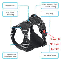 Adjustbale Matching Leash Collar Reflective Training Supplies Nylon Big Dog Harness No Pull Medium Large Dog Harness Vest