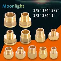 Brass 1/8 1/4 3/8 Female to Male Threaded Hex Bushing Reducer Copper Pipe Fitting Water Gas Adapter Coupler Connector