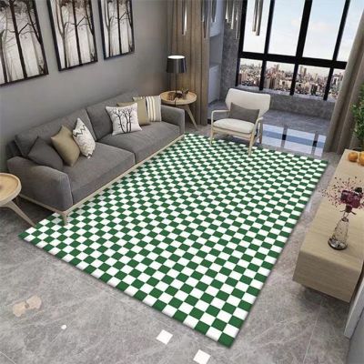 Black White Checkered Checkerboard Soft Car Modern Area Rug Floor Pad Rugs Yoga Mat Home Decor for KitchenLivingBedroomPlaying Room