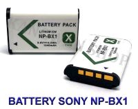 (แพ็คคู่ 2 ชิ้น) NP-BX1  NPBX1  BX1 แบตเตอรี่สำหรับกล้องโซนี่ Camera Battery For Sony Cybershot DSC-HX50V,HX300,HX400,RX1,RX100,WX300,HDR-AS10,AS15,AS30V,AS50R,AS100V,AS300R,CX240,CX440,MV1,PJ275,FDR-X3000 BY JAVA STORE