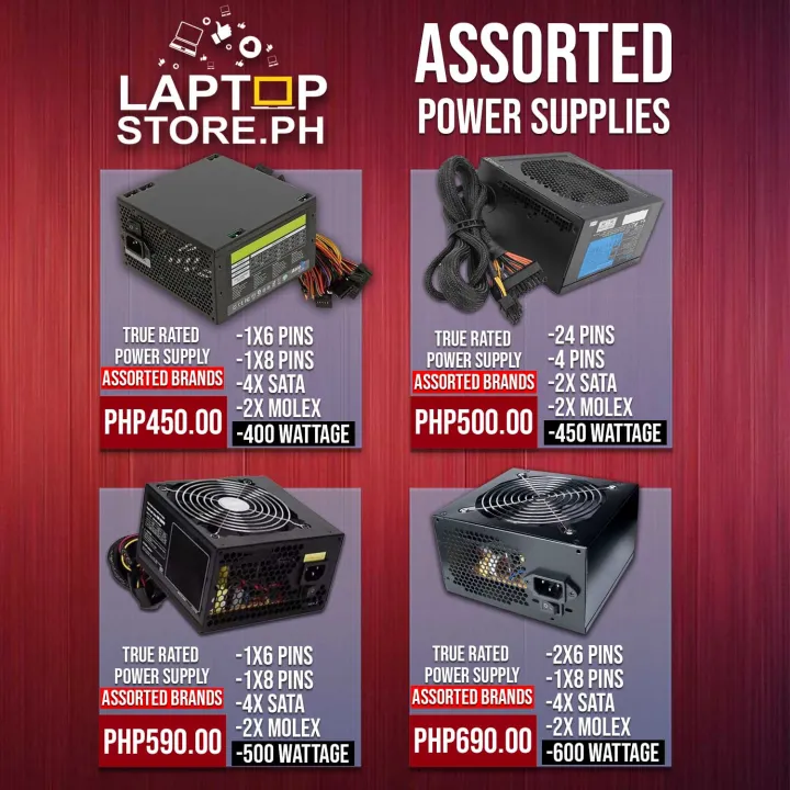 💥 True Rated Desktop Power Supply Assorted Brands Lazada PH