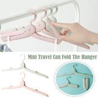 Foldable Travel Hanger Mini Portable Multifunction Clothes Hanger Windproof Traveling Hanger Dryer Drying Non-slip Clothes O3H4