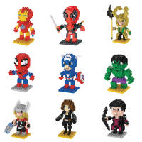 MARVEL Super HERO avenger IRONMAN กัปตันจาก Hawk ตัวเลขอิฐ Micro Diamond BLOCK ของเล่น Gift