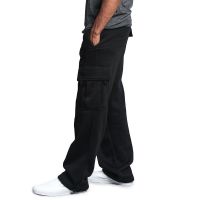 Men Pocket Trousers Spring Loose Sports Trousers Jogging Sweatpants Casual Harajuku Streetwear Pants Hip Hop Pants